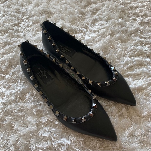 Valentino Garavani Shoes - Valentino garavani rockstud pointed toe flats